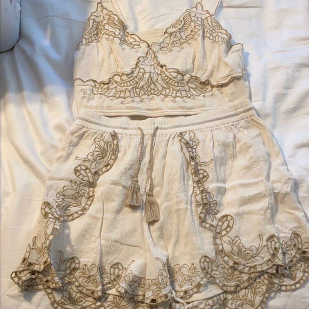 White and Gold outfit